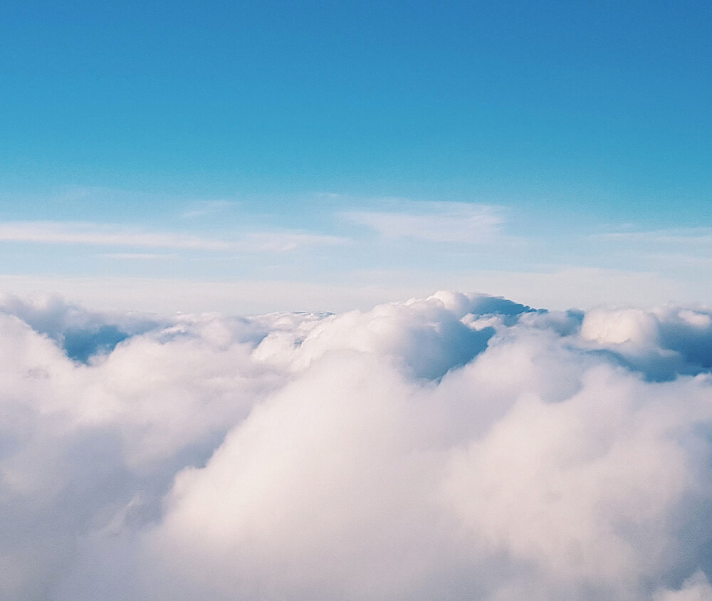 clouds on a sunny day