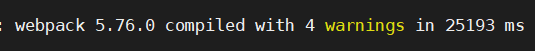 Webpack build time